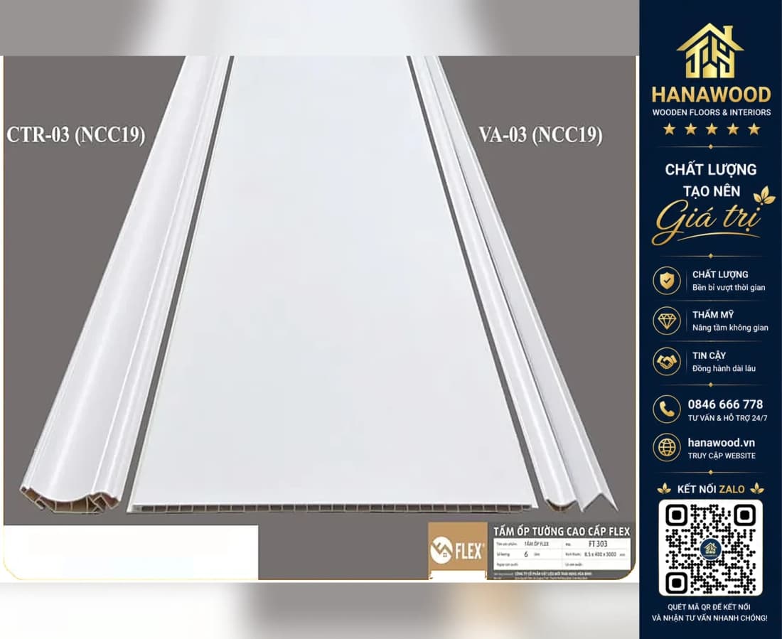 Hình ảnh Tấm Ốp Nano Vân Đơn Sắc FLEX FT303 Cắt Theo Kích Thước