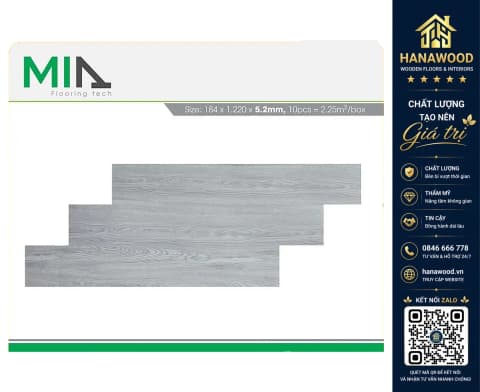 Sàn Nhựa Giả Gỗ Hèm Khóa MIA MA 5209 Dày 5.2mm