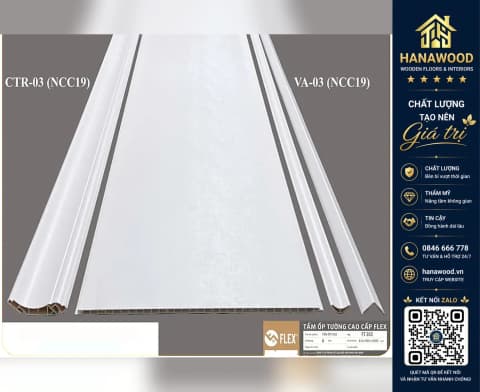 Hình ảnh Tấm Ốp Tường Nano FLEX Vân Vải Trắng FT302 Cắt Theo Yêu Cầu