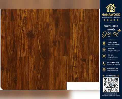 Sàn Nhựa Giả Gỗ Vinyl Hèm Khóa MIA MA 7002 Đế Cao Su 7mm