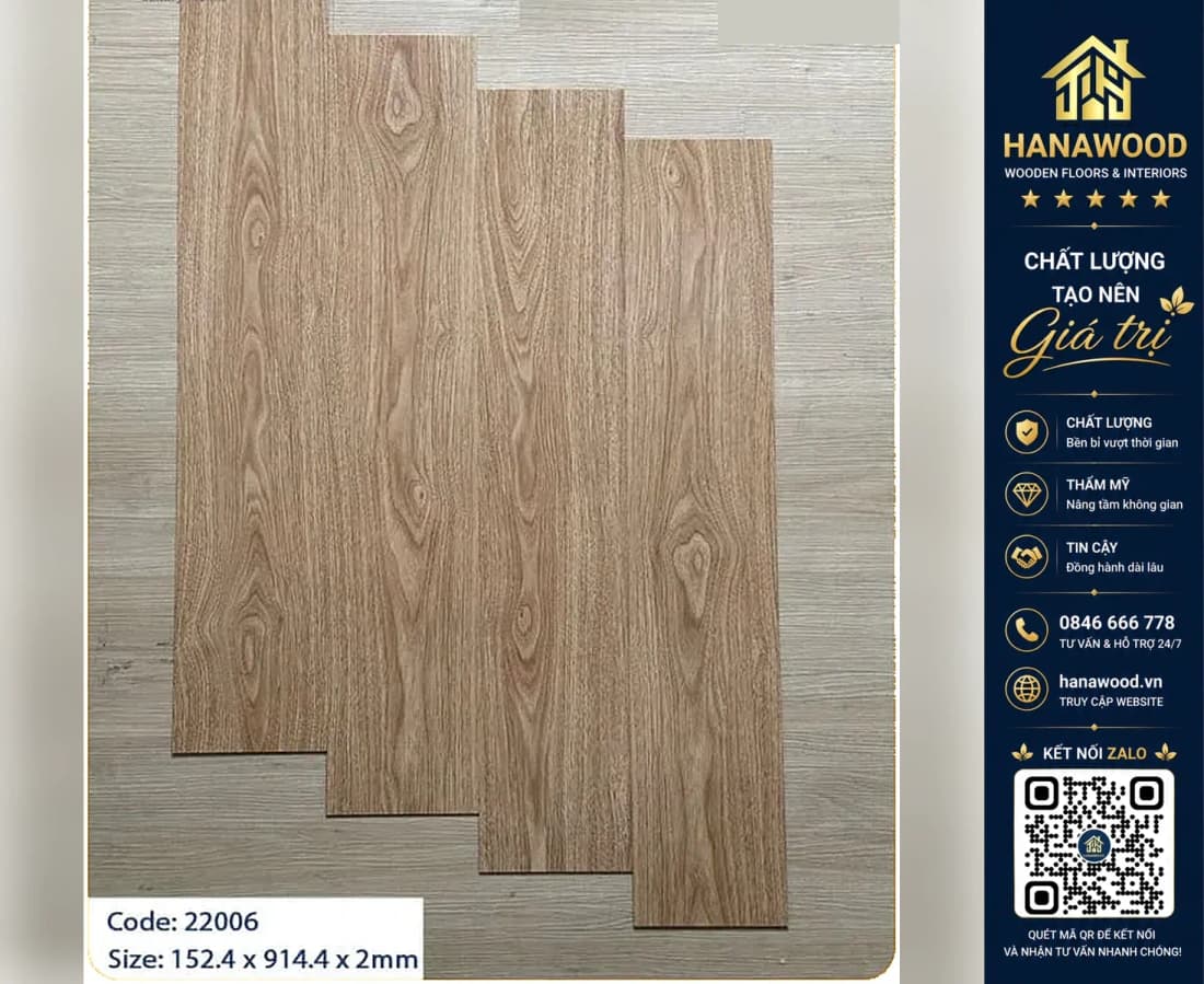 Hình ảnh Sàn Nhựa Vinyl Dán Keo 2mm MSFloor 22006