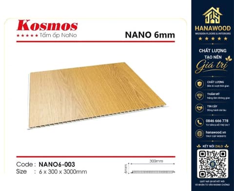 Tấm Ốp Tường Nano Kosmos Dày 6mm Nano06-003
