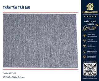 Thảm Tấm Trải Sàn Văn Phòng HTC-01 50x50 cm