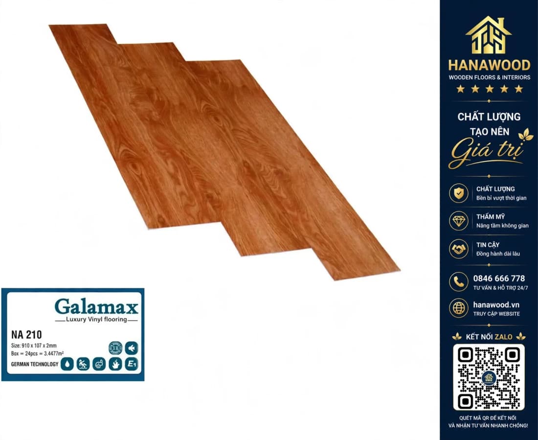 Sàn Nhựa Dán Keo Galamax 2mm NA210