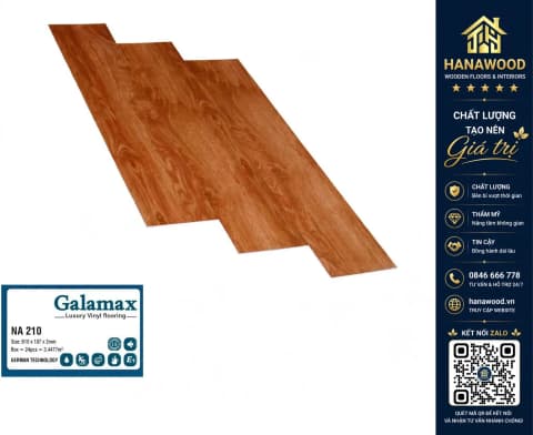 Sàn Nhựa Dán Keo Galamax 2mm NA210