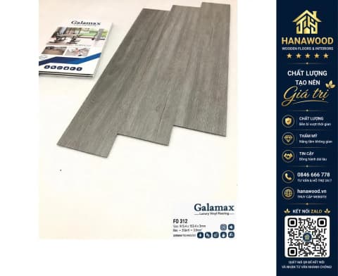 Sàn Nhựa Dán Keo Galamax 3mm FO312