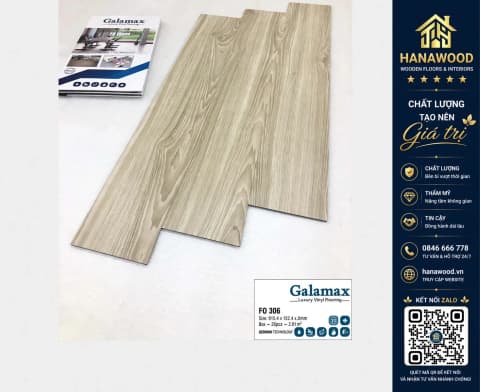 Sàn Nhựa Dán Keo Galamax 3mm FO306