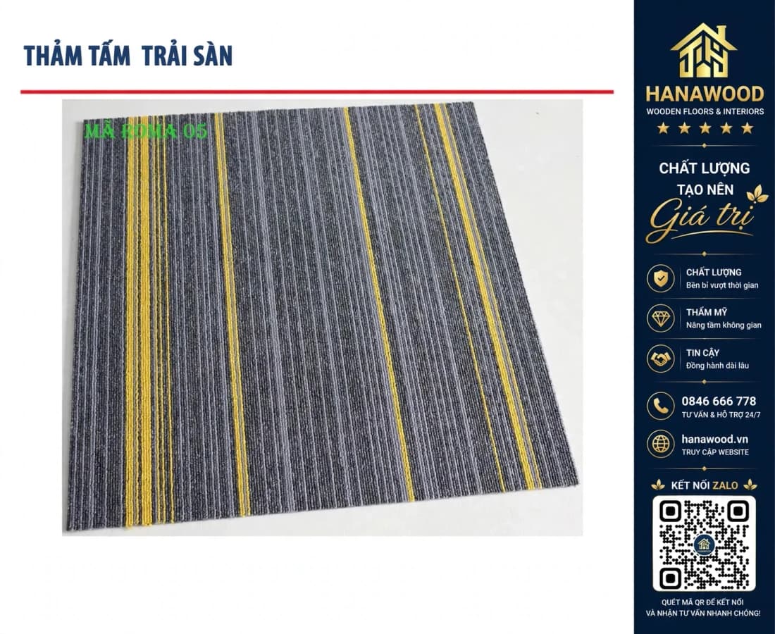 Thảm Tấm Trải Sàn Văn Phòng Roma 05