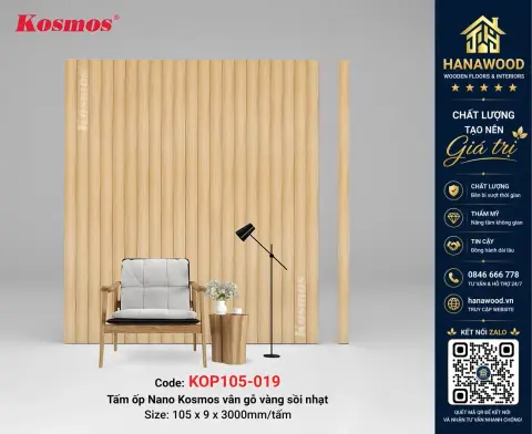 Ảnh 2 Tấm Nhựa Ốp Trần Nano Kosmos KOP105-019