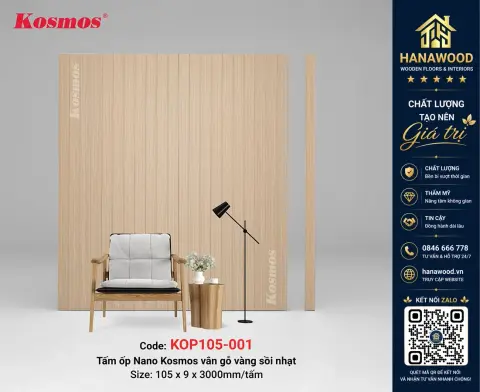 Ảnh 3 Tấm Nhựa Ốp Tường Nano Kosmos KOP105-001