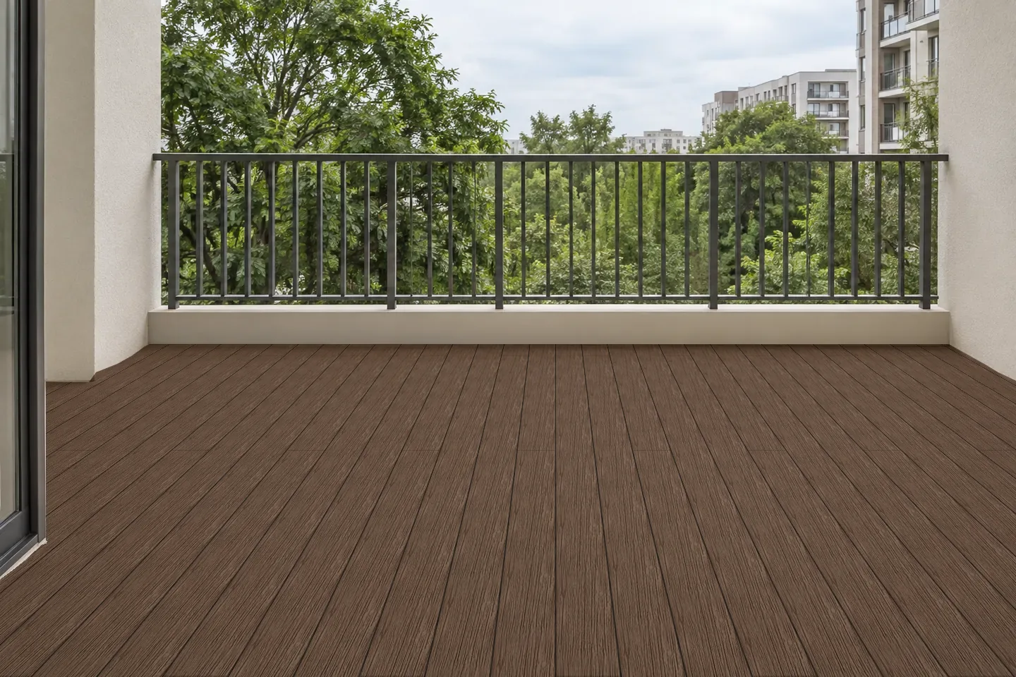 Sàn gỗ nhựa ngoài trời K146V25-Copper-Brown Nâu đồng ốp ban công