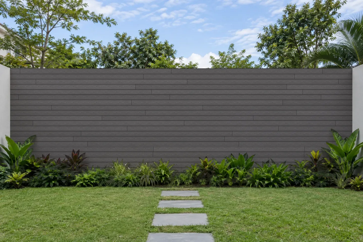 Ốp tường rào G-OP112X16-Grey Galawood Grey ốp sân vườn