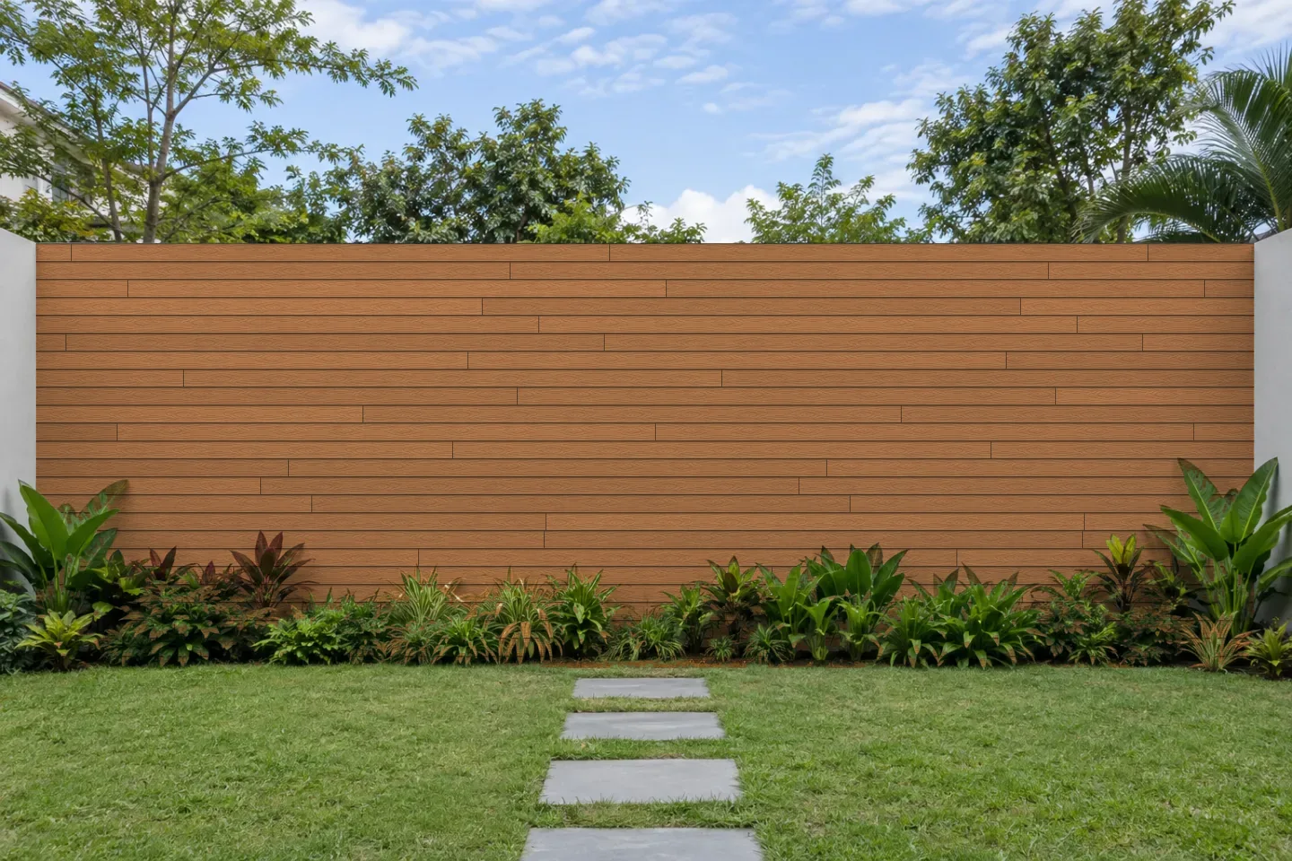 Ốp tường rào OP113X16-Golden-Teak Kosmos Golden Teak ốp sân vườn