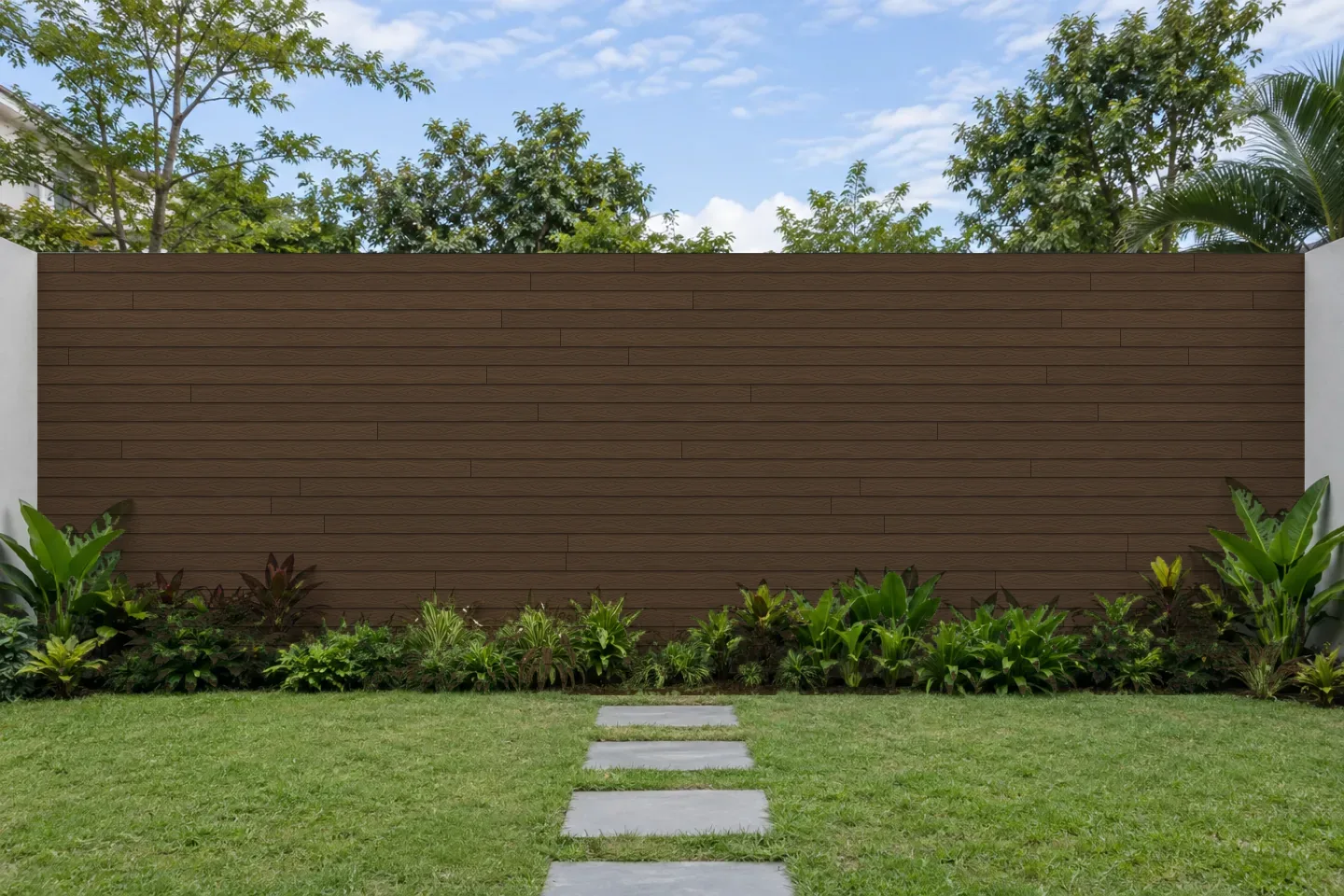 Ốp tường rào OP113X16-Walnut Kosmos Walnut ốp sân vườn