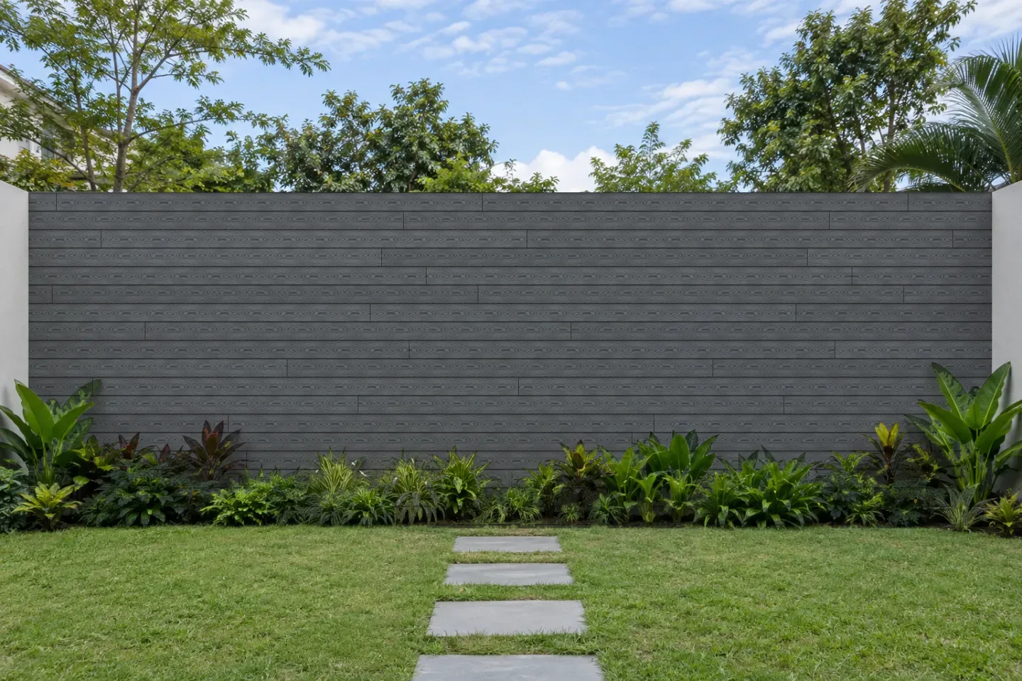 Ốp tường rào OP148X3M-Dark-Grey Kosmos Dark Grey ốp sân vườn