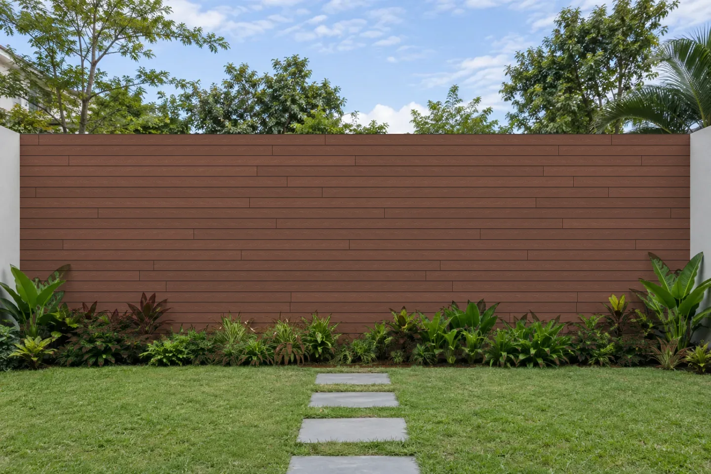 Ốp tường rào OP2D-Maple-Leaf-Red Hobiwood Maple Leaf Red ốp sân vườn