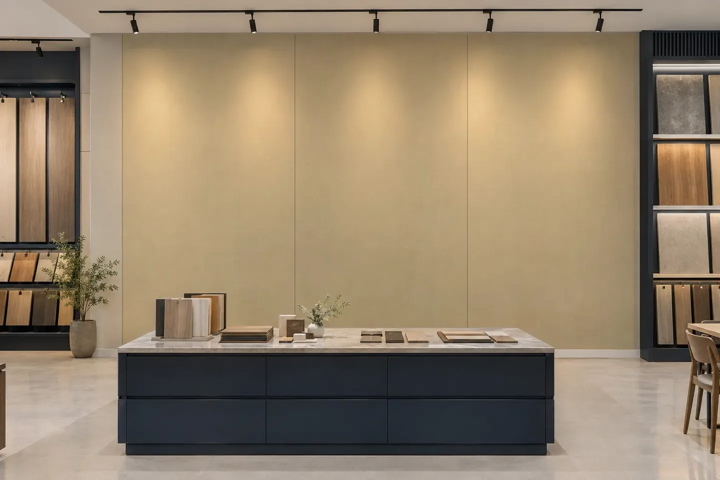 Tấm ốp than tre CL-8 Vân vải xám ốp showroom