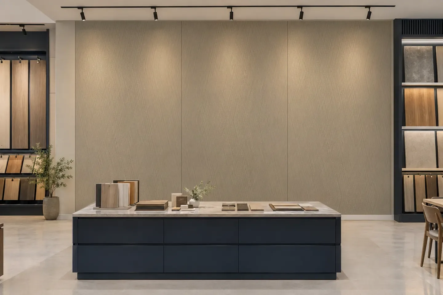 Tấm ốp than tre CL-9 Vân vải xám ốp showroom