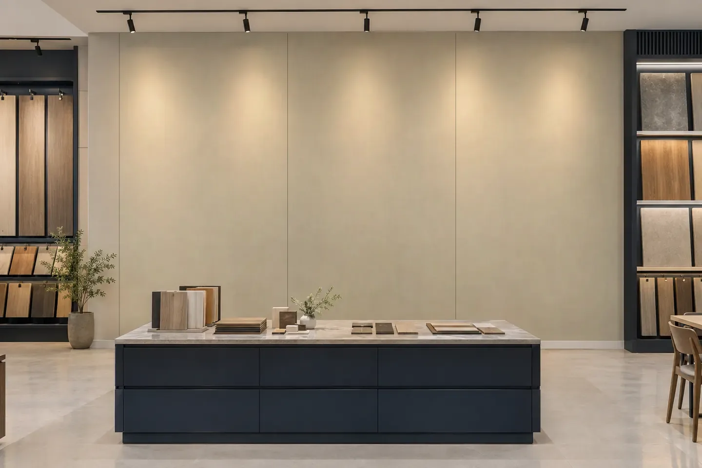 Tấm ốp than tre SS-2 Trắng trơn ốp showroom
