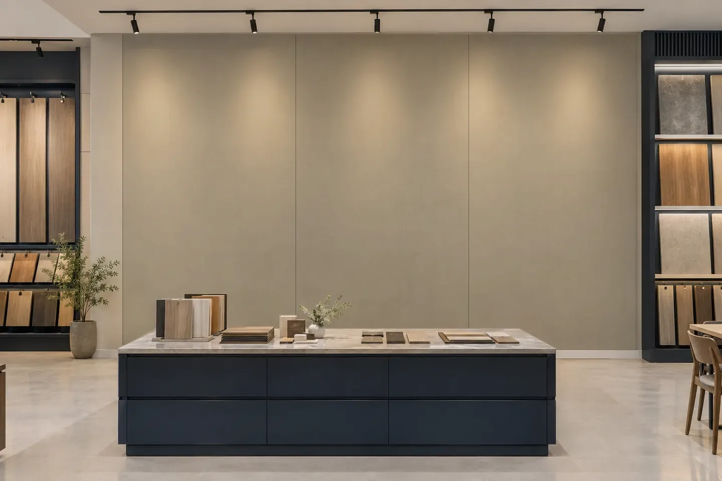 Tấm ốp than tre SS-5 Xám trơn ốp showroom