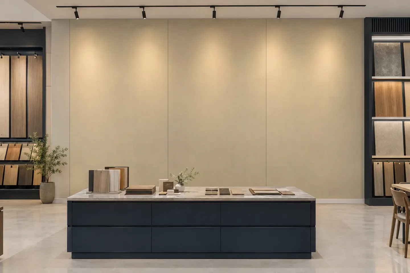 Tấm ốp than tre SS-6 Be / Kem trơn ốp showroom