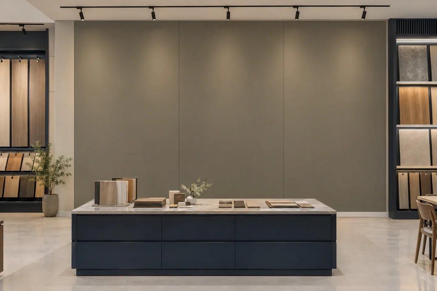 Tấm ốp than tre SS-9 Xám trơn ốp showroom