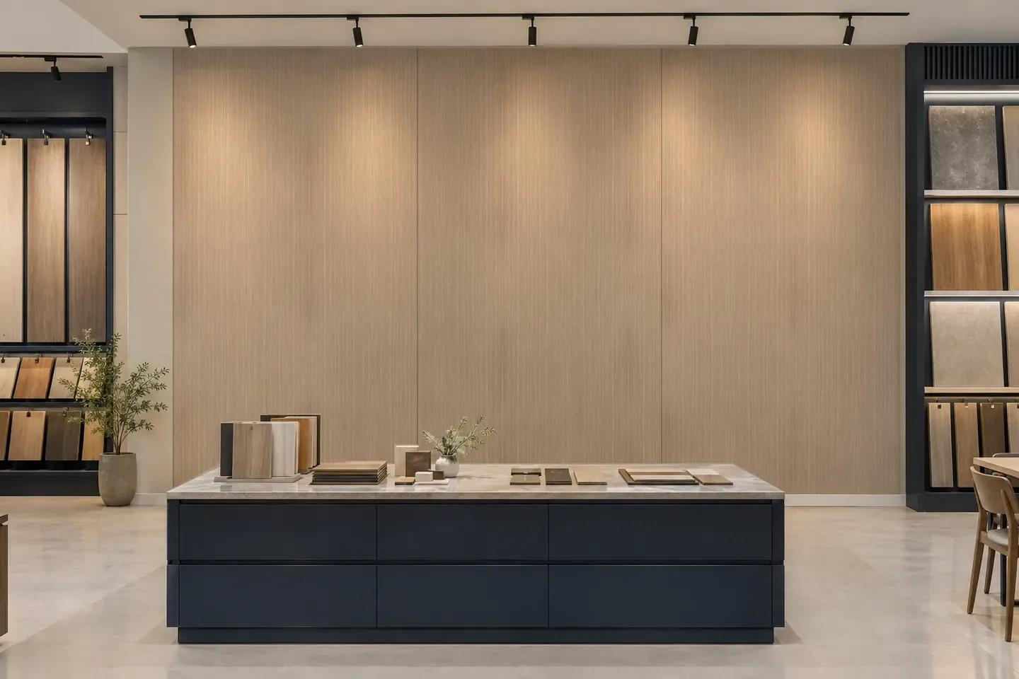 Tấm ốp than tre WG-1 Vân gỗ xám ốp showroom