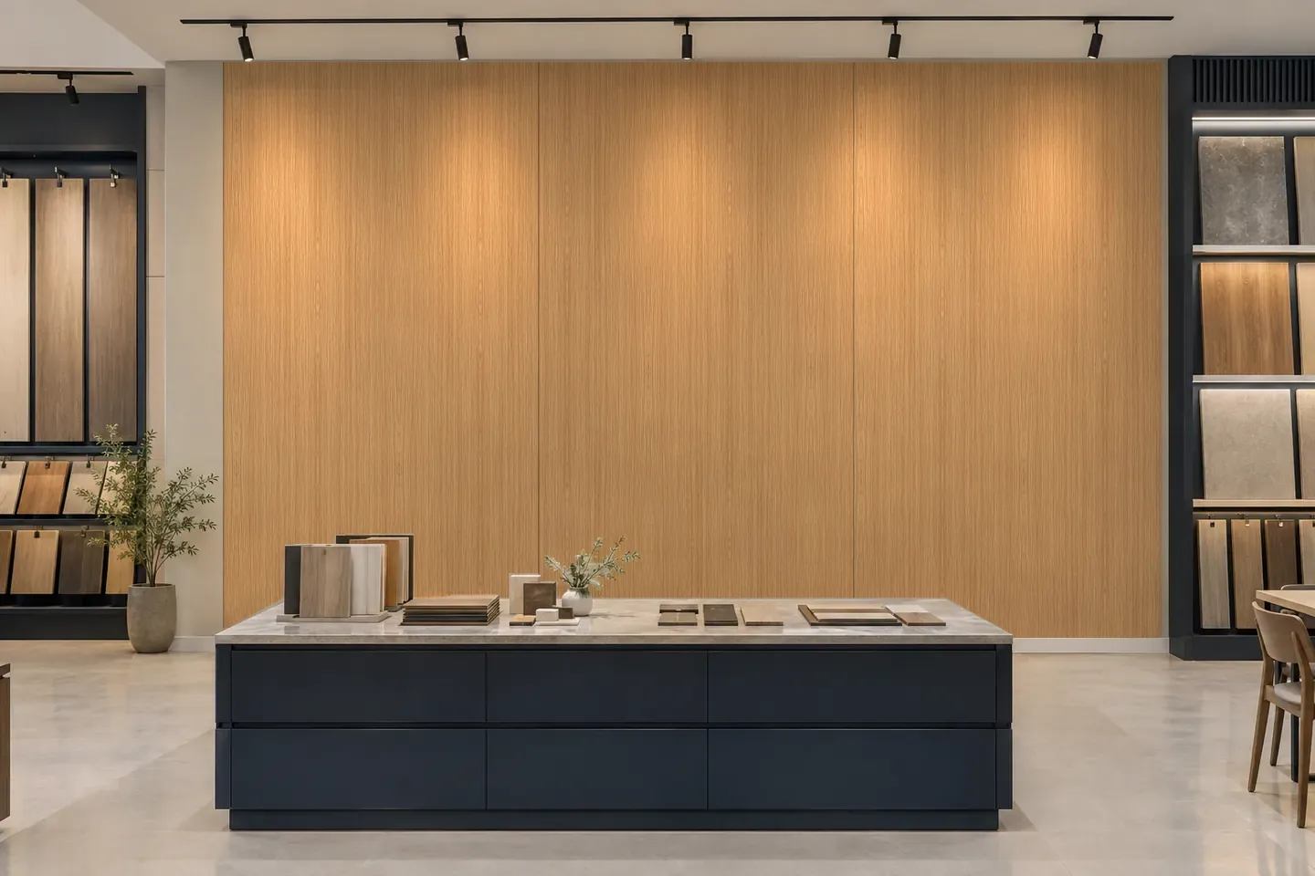 Tấm ốp than tre WG-2 Vân gỗ sáng ốp showroom