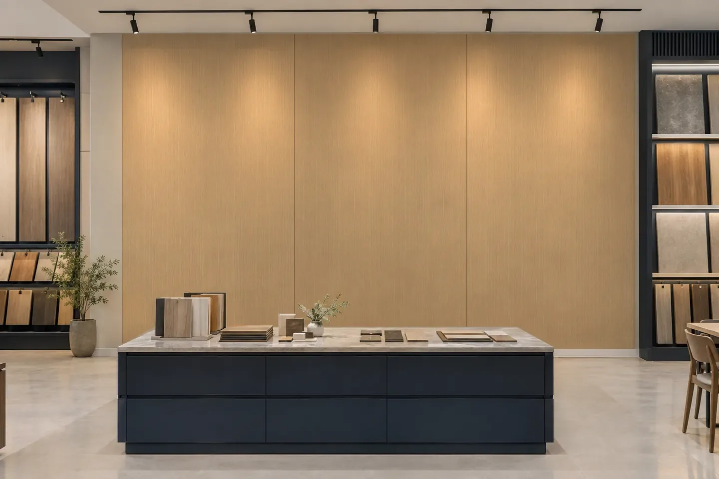 Tấm ốp than tre WG-4 Vân gỗ nâu vừa ốp showroom