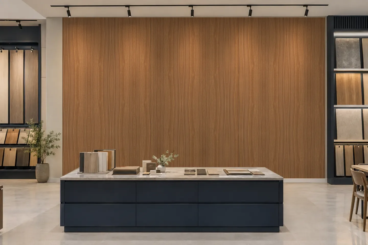 Tấm ốp than tre WG-6 Vân gỗ nâu vừa ốp showroom