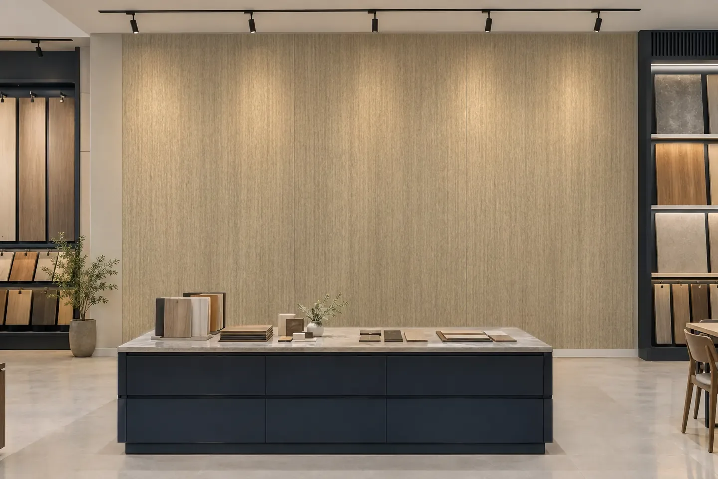 Tấm ốp than tre WG-7 Vân gỗ xám ốp showroom