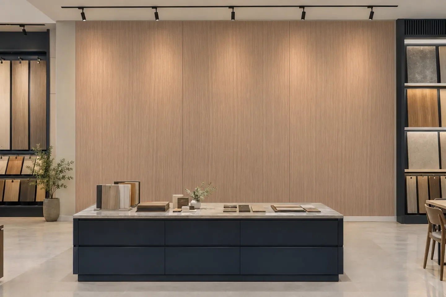 Tấm ốp than tre WG-8 Vân gỗ nâu vừa ốp showroom
