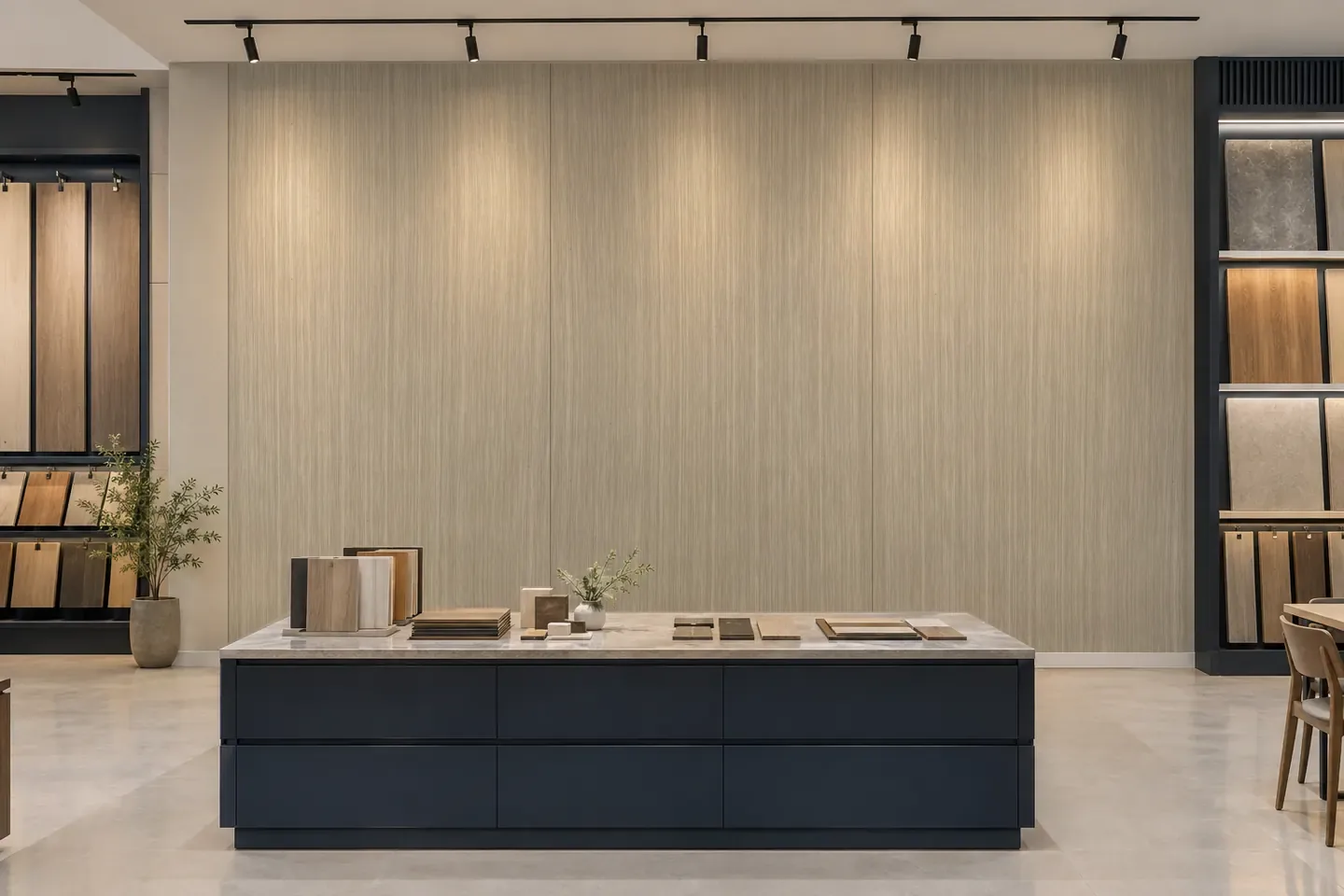 Tấm ốp than tre WG-9 Vân gỗ xám ốp showroom