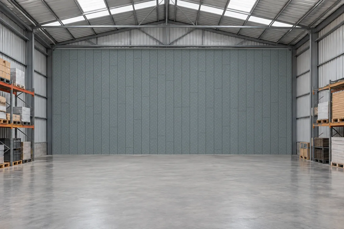 Panel vách kho PNVD-02 Xám Vân Gạch ốp kho xưởng